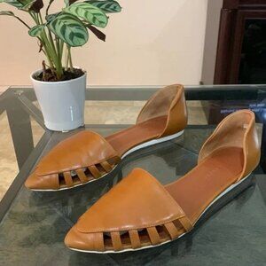 JENNI KAYNE Leather D'Orsay Flat Slip-ons